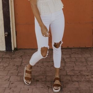 Free People White Jeans